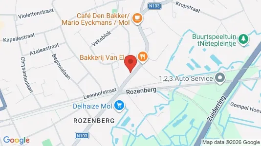 Apartments for rent i Mol - kort over placeringen