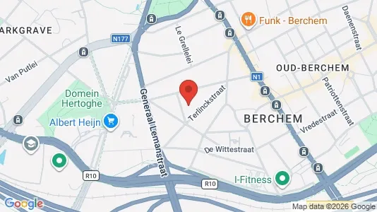 Apartments for rent i Antwerp Berchem - kort over placeringen