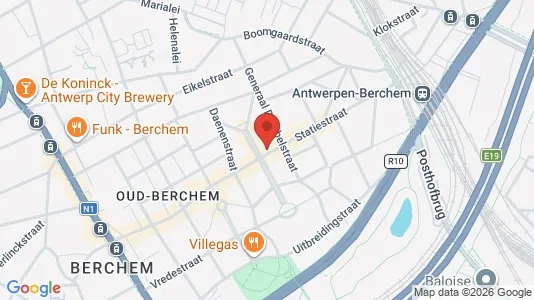 Apartments for rent i Antwerp Berchem - kort over placeringen