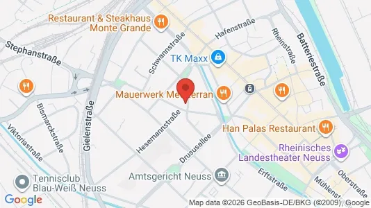 Apartments for rent i Rhein-Kreis Neuss - kort over placeringen
