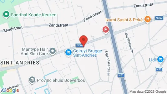Apartments for rent i Brugge - kort over placeringen