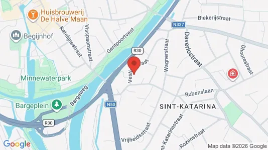 Apartments for rent i Brugge - kort over placeringen