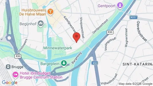 Apartments for rent i Brugge - kort over placeringen