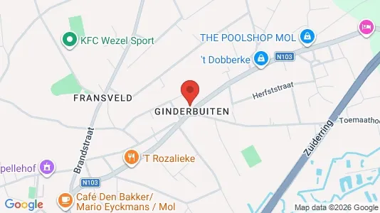 Apartments for rent i Mol - kort over placeringen