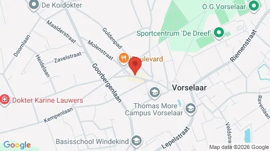 Apartments for rent i Vorselaar - kort over placeringen