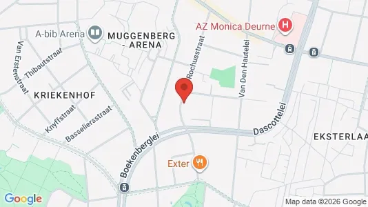 Apartments for rent i Antwerp Deurne - kort over placeringen