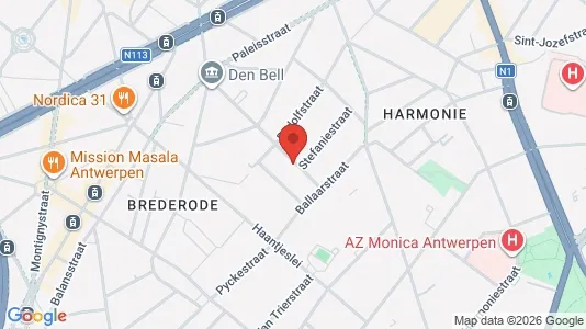 Apartments for rent i Stad Antwerp - kort over placeringen