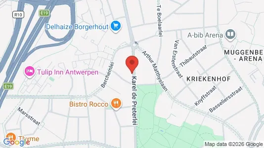 Apartments for rent i Antwerp Borgerhout - kort over placeringen
