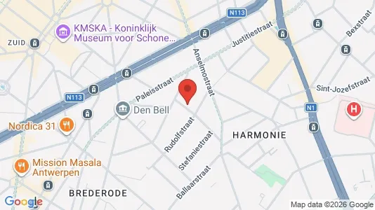 Apartments for rent i Stad Antwerp - kort over placeringen
