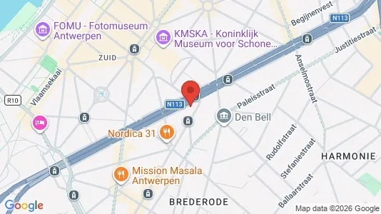 Apartments for rent i Stad Antwerp - kort over placeringen