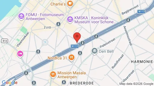 Apartments for rent i Stad Antwerp - kort over placeringen
