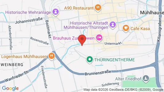 Apartments for rent i Unstrut-Hainich-Kreis - kort over placeringen