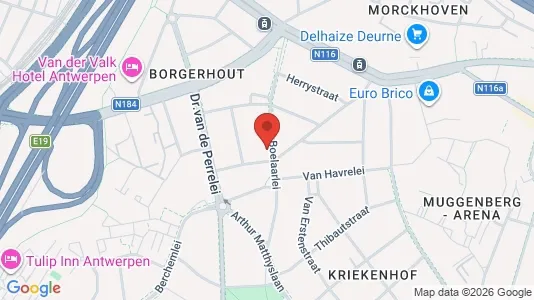 Apartments for rent i Antwerp Borgerhout - kort over placeringen