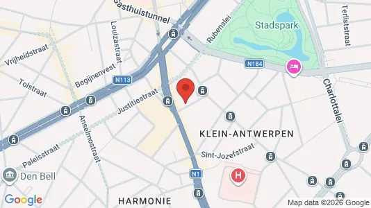 Apartments for rent i Stad Antwerp - kort over placeringen