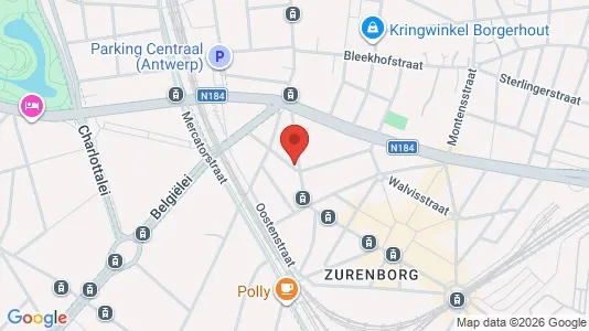Apartments for rent i Stad Antwerp - kort over placeringen