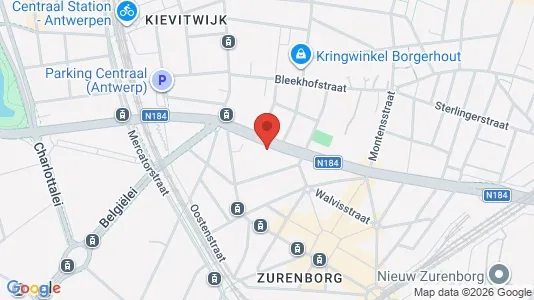 Apartments for rent i Stad Antwerp - kort over placeringen