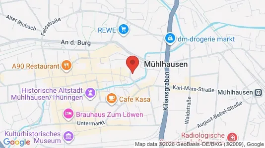 Apartments for rent i Unstrut-Hainich-Kreis - kort over placeringen