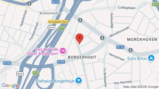 Apartments for rent i Antwerp Borgerhout - kort over placeringen
