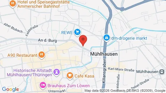 Apartments for rent i Unstrut-Hainich-Kreis - kort over placeringen