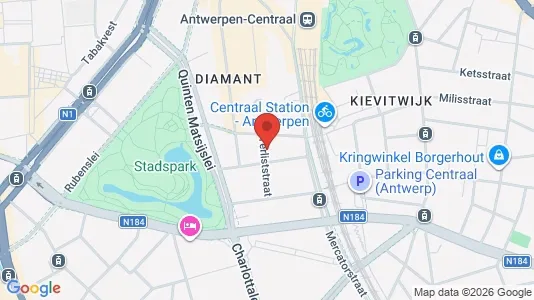 Apartments for rent i Stad Antwerp - kort over placeringen