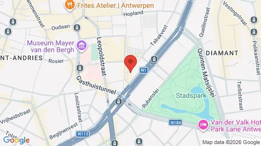 Apartments for rent i Stad Antwerp - kort over placeringen