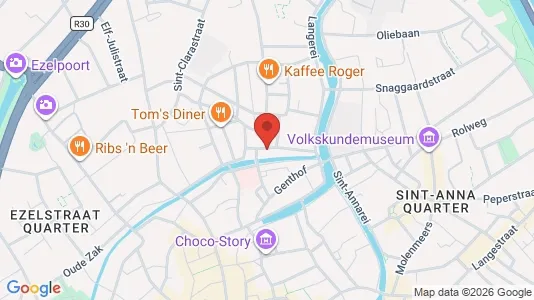 Apartments for rent i Brugge - kort over placeringen