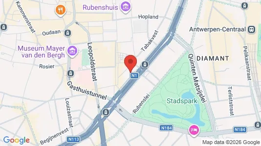 Apartments for rent i Stad Antwerp - kort over placeringen