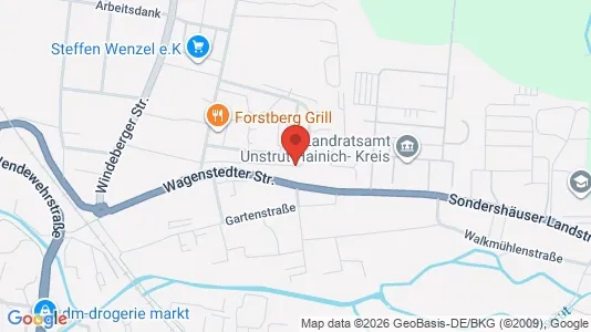 Apartments for rent i Unstrut-Hainich-Kreis - kort over placeringen