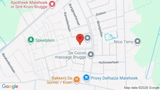 Apartments for rent i Brugge - kort over placeringen