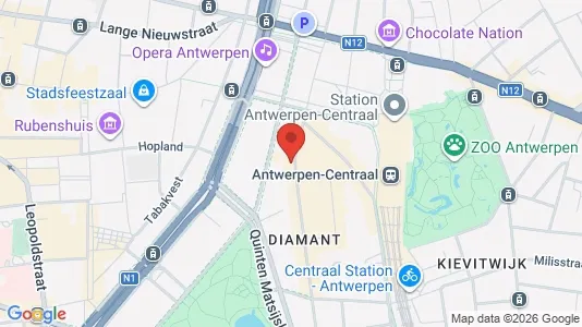 Apartments for rent i Stad Antwerp - kort over placeringen