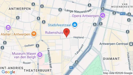 Apartments for rent i Stad Antwerp - kort over placeringen
