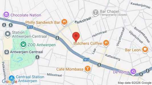 Apartments for rent i Antwerp Borgerhout - kort over placeringen