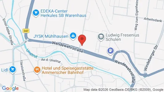 Apartments for rent i Unstrut-Hainich-Kreis - kort over placeringen