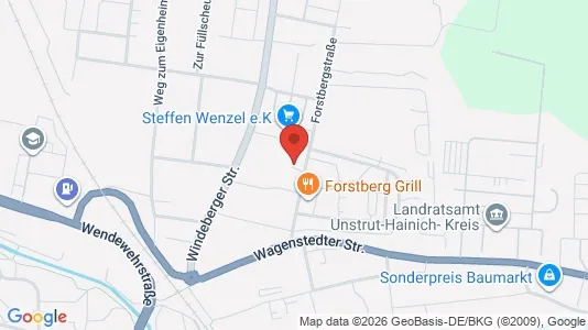 Apartments for rent i Unstrut-Hainich-Kreis - kort over placeringen