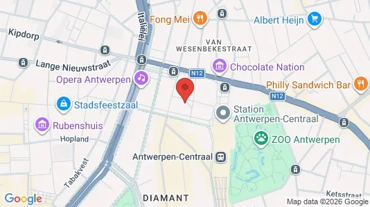Apartments for rent i Stad Antwerp - kort over placeringen