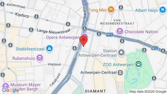 Apartments for rent i Stad Antwerp - kort over placeringen
