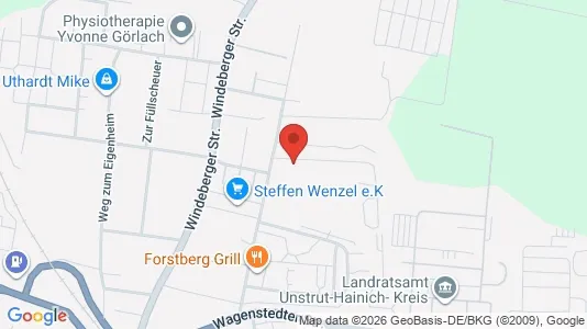 Apartments for rent i Unstrut-Hainich-Kreis - kort over placeringen