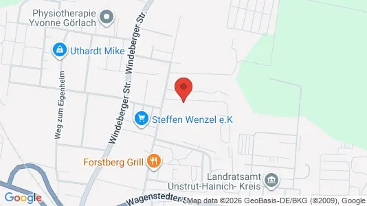 Apartments for rent i Unstrut-Hainich-Kreis - kort over placeringen