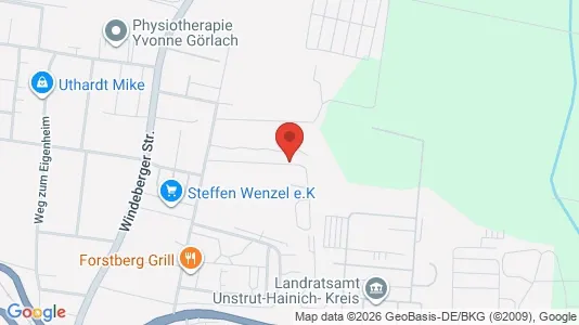 Apartments for rent i Unstrut-Hainich-Kreis - kort over placeringen
