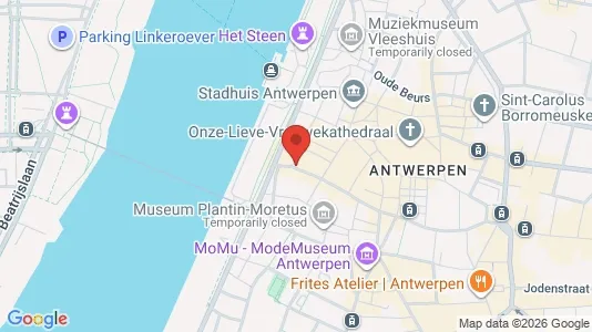 Apartments for rent i Stad Antwerp - kort over placeringen