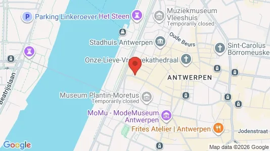 Apartments for rent i Stad Antwerp - kort over placeringen