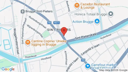 Apartments for rent i Brugge - kort over placeringen