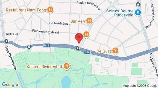 Apartments for rent i Antwerp Deurne - kort over placeringen