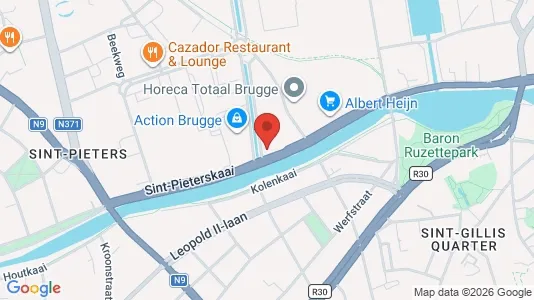 Apartments for rent i Brugge - kort over placeringen