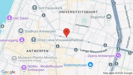 Apartments for rent i Stad Antwerp - kort over placeringen