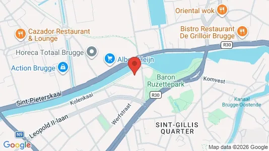 Apartments for rent i Brugge - kort over placeringen