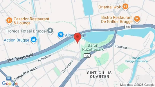 Apartments for rent i Brugge - kort over placeringen