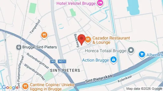 Apartments for rent i Brugge - kort over placeringen