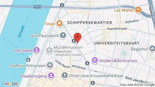 Apartments for rent i Stad Antwerp - kort over placeringen