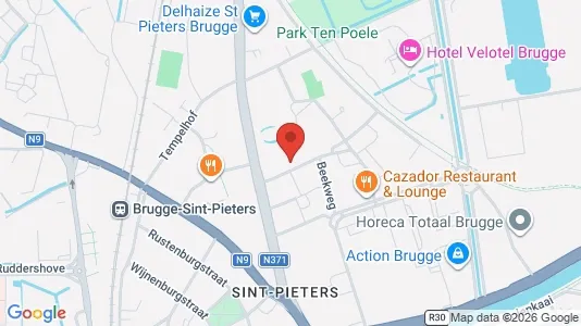 Apartments for rent i Brugge - kort over placeringen